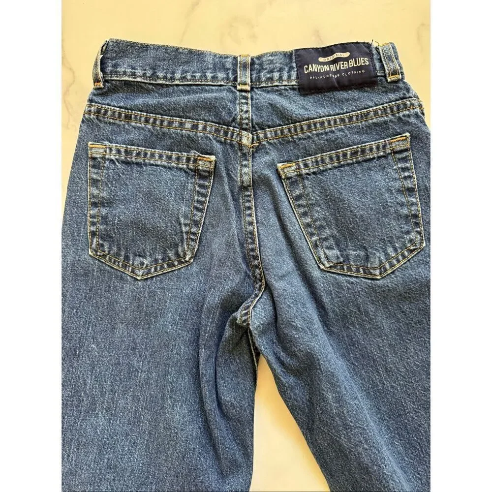 Canyon River Blues flare bootcut blue denim jeans size 10 girls youth